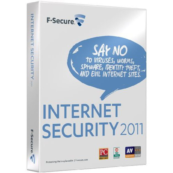 F-SECURE Internet Security 2011 3user(s) 1year(s) Multilingual