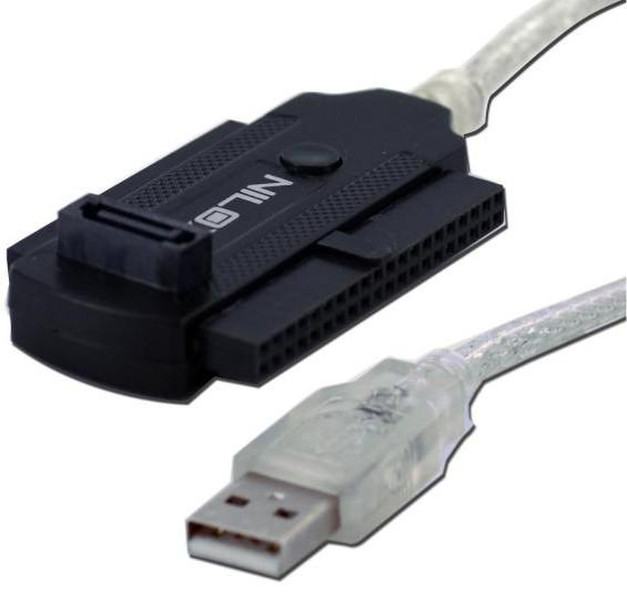 Nilox 07NXAD00UA201 IDE/SATA USB 2.0 Черный кабельный разъем/переходник