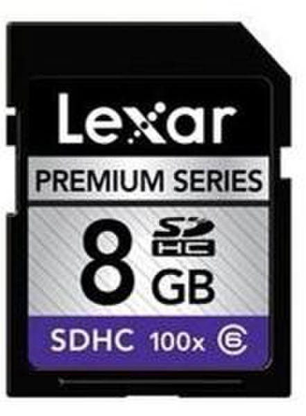 Lexar 8GB Premium 100x SDHC 8ГБ SDHC карта памяти