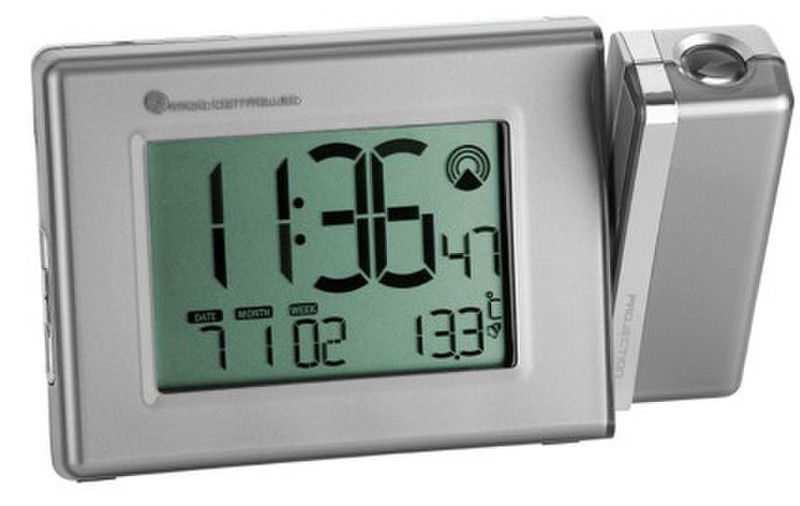 TFA 98.1085 Silver alarm clock