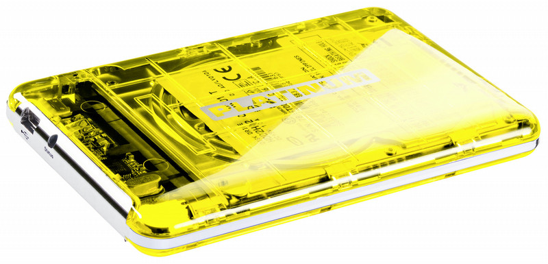Platinum 103114 750GB Transparent,Yellow external hard drive