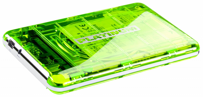 Platinum 103134 750GB Green,Transparent external hard drive