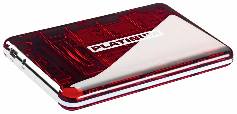 Platinum 103184 750GB Red,Transparent external hard drive