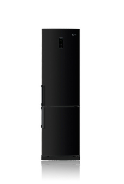 LG GB5135WBCW freestanding A+ Black fridge-freezer