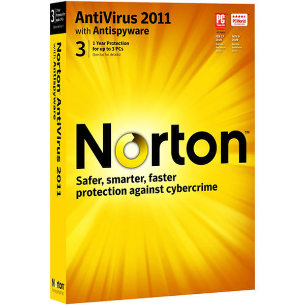 Symantec Norton AntiVirus 2011 3Benutzer 1Jahr(e) Mehrsprachig