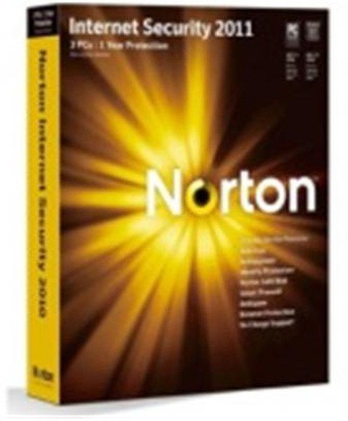 Symantec Norton Internet Security 2011 3Benutzer 1Jahr(e) Mehrsprachig