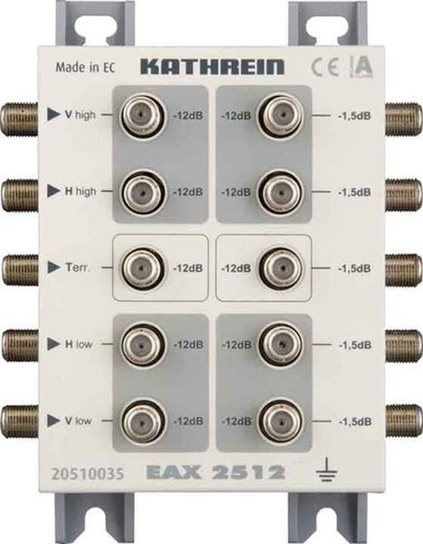 Kathrein EAX 2512 Cable splitter Grau, Weiß