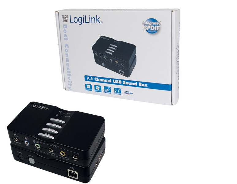 LogiLink USB Sound Box Dolby 7.1 8-Channel 7.1канала USB
