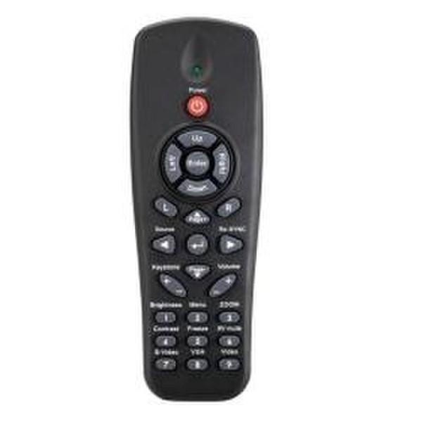 Optoma 45.8EF02G001 RF Wireless press buttons Black remote control