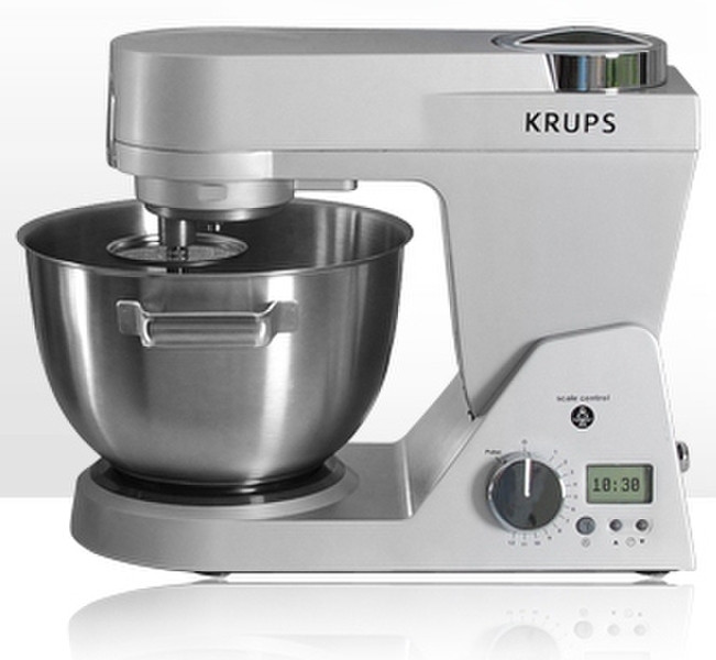 Krups KA950 1200W 5l Silber, Edelstahl Küchenmaschine