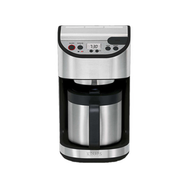 Krups KT 4065 freestanding Drip coffee maker 1.25L 10cups Black,Stainless steel