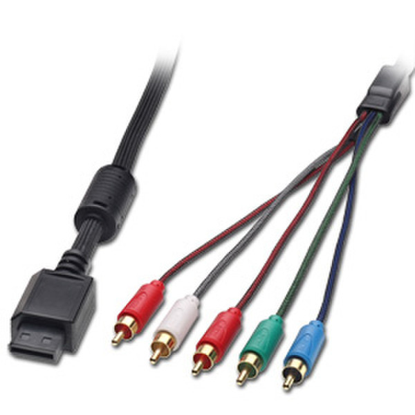 Lindy Cable f/ Nintendo Wii, 1.8m 1.8м Черный компонентный (YPbPr) видео кабель