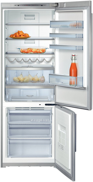 Neff K5890X4 Отдельностоящий 389л Нержавеющая сталь холодильник с морозильной камерой