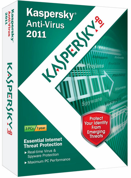 Kaspersky Lab Anti-Virus 2011 1Benutzer 1Jahr(e) Niederländisch