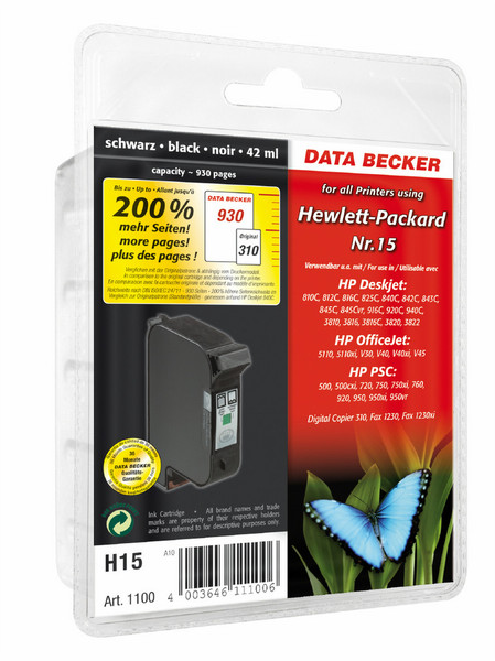 Data Becker H15 Black ink cartridge
