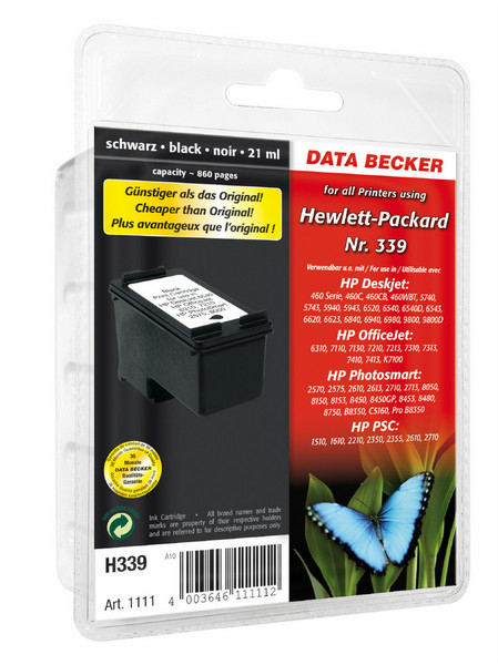 Data Becker H339 Черный струйный картридж