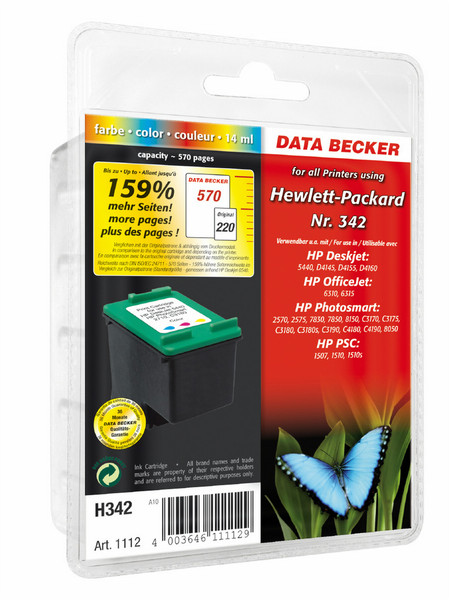 Data Becker H342 cyan,magenta,yellow ink cartridge