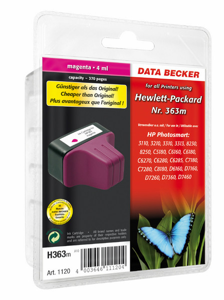 Data Becker H363M magenta ink cartridge