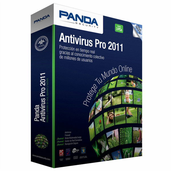 Panda Antivirus Pro 2011, 1u, 5p, 1Y, OEM, ML 1пользов. 1лет Мультиязычный