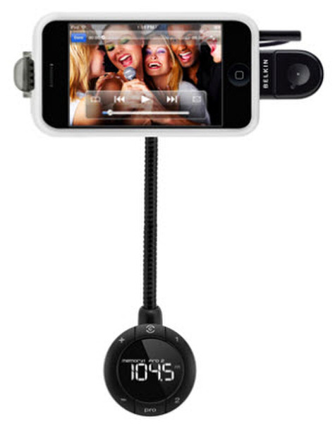 Belkin TuneBase FM Авто Черный зарядное для мобильных устройств