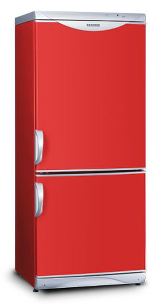 Severin KS 9849 freestanding Red fridge-freezer