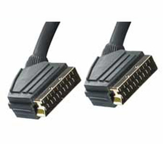 Lindy 35559 0.5m SCART (21-pin) SCART (21-pin) Schwarz SCART-Kabel