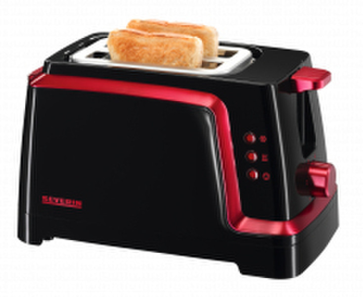 Severin AT 2556 2slice(s) 820W Black,Red toaster