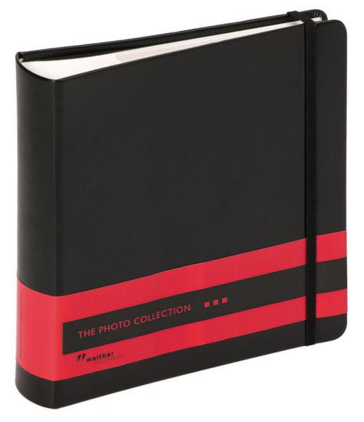 Walther Photo Collection Leather Black,Red photo album