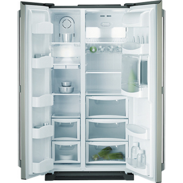 AEG S85596SK Отдельностоящий 555л Нержавеющая сталь side-by-side холодильник