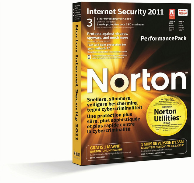 Symantec Norton Internet Security 2011 5user(s) 1year(s) Dutch, French