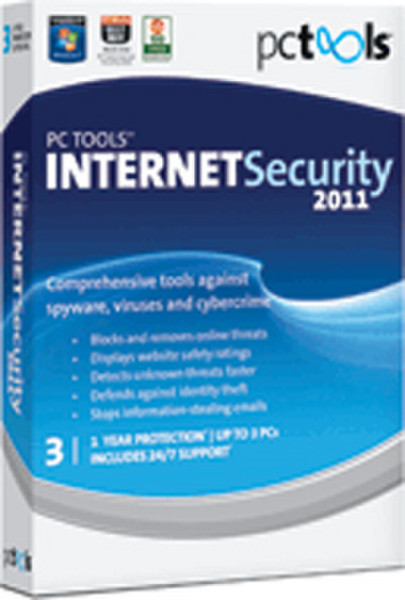 Symantec PC Tools Internet Security 2011, 1u, 3 PC, CD, DE DEU