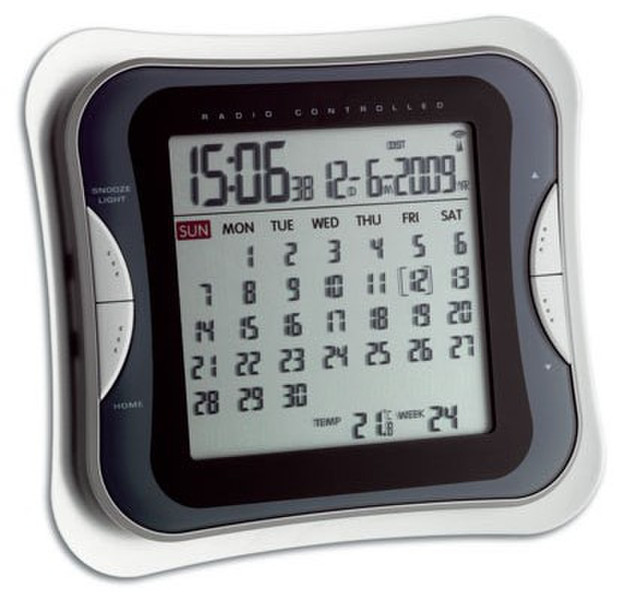 TFA 60.2504 Black,Grey,Silver alarm clock