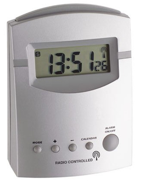 TFA 98.1039 Silver alarm clock