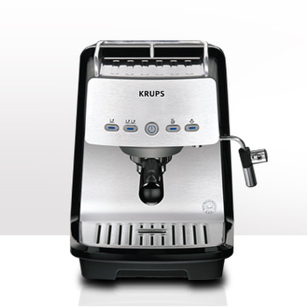 Krups XP4050 Espresso machine 1.2л Черный, Нержавеющая сталь кофеварка