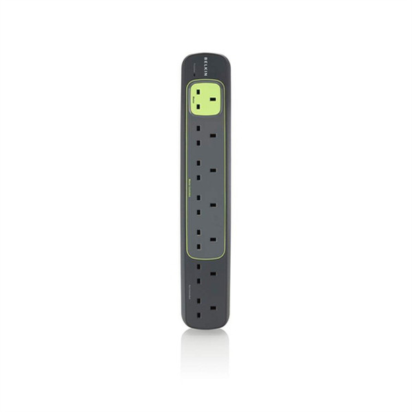 Belkin Conserve Smart AV 7AC outlet(s) 230V 2m Green,Grey surge protector