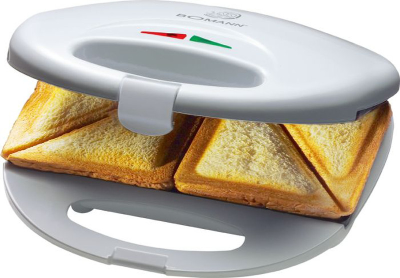 Bomann ST 520 CB 750W Weiß Sandwich-Toaster