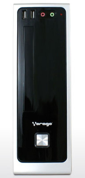 Vorago SB-CL-E3300-7-2 2.5GHz E3300 Kleiner Desktop Schwarz, Weiß PC PC