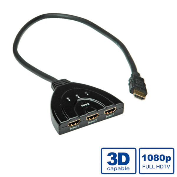 Value HDMI Switch, Automatic, 3-way video switch