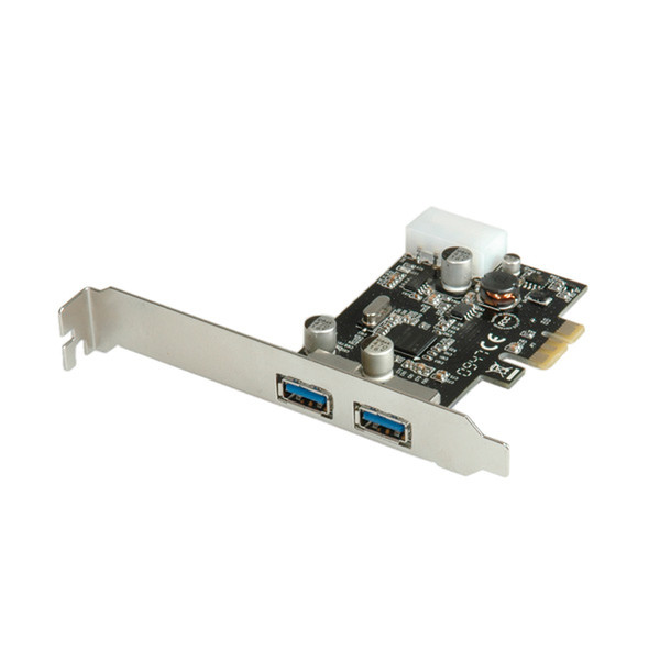 Value PCI-Express Adapter, 2x USB 3.0, 5 Gbit/s USB 3.0 интерфейсная карта/адаптер