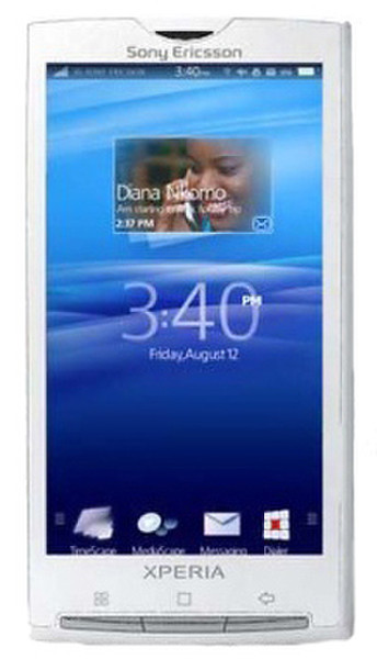 Sony Xperia X10 Single SIM White smartphone