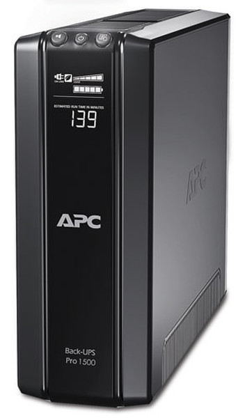 APC Back-UPS Pro Zeile-interaktiv 1500VA 10AC outlet(s) Schwarz Unterbrechungsfreie Stromversorgung (UPS)