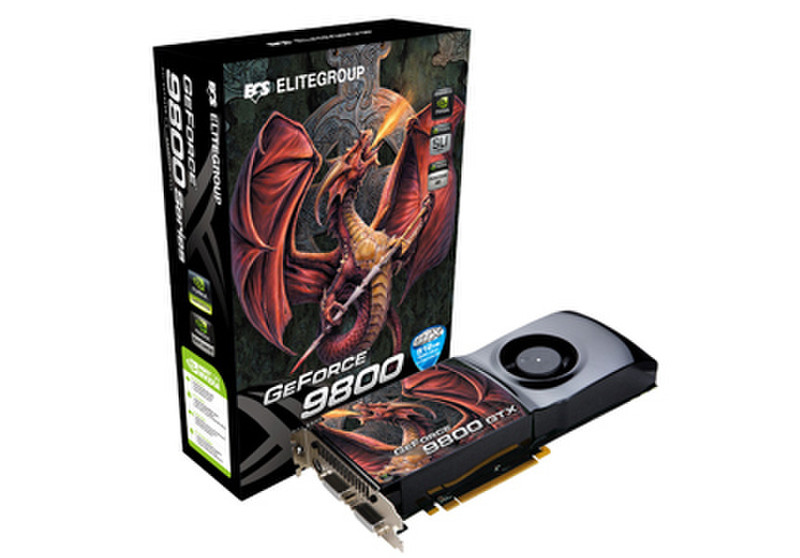 ECS Elitegroup N9800GTX-512MX-F GeForce 9800 GTX GDDR3 graphics card
