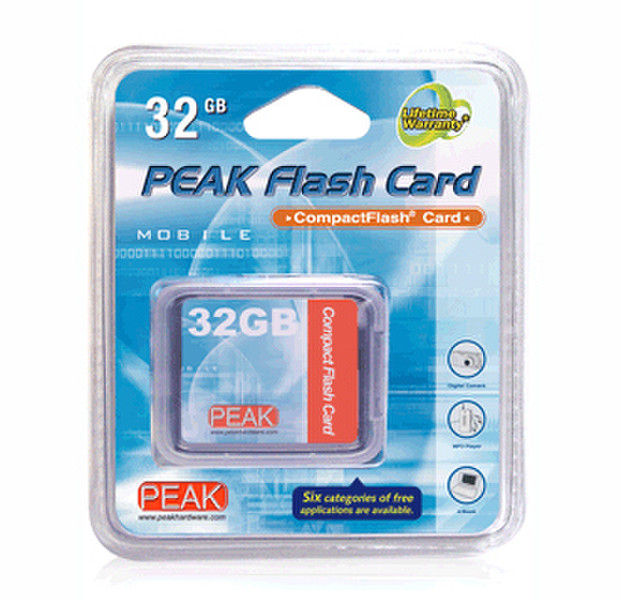 PEAK CompactFlash Card 32GB 32GB Kompaktflash Speicherkarte