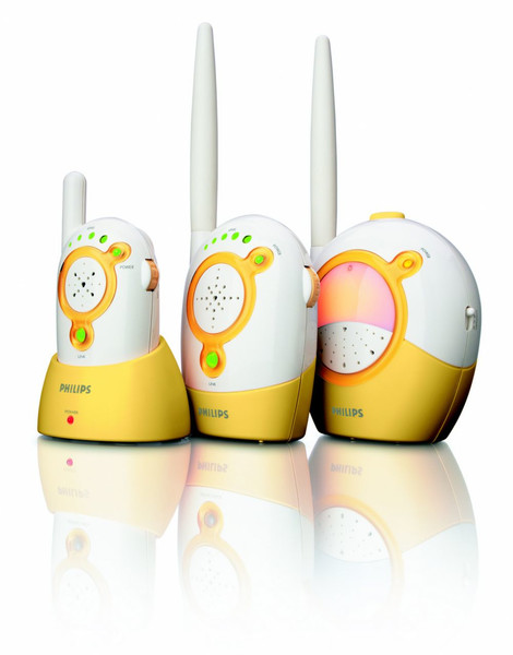 Philips SCD450/84 Analog babyphone 16канала Белый, Желтый радио-няня