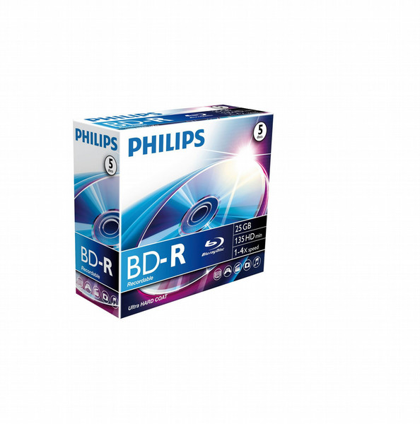 Philips Диски BD-R BR2S4J05C/10