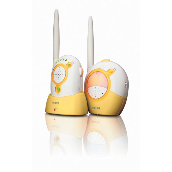 Philips SCX465/84 Analog babyphone 16канала Белый, Желтый радио-няня