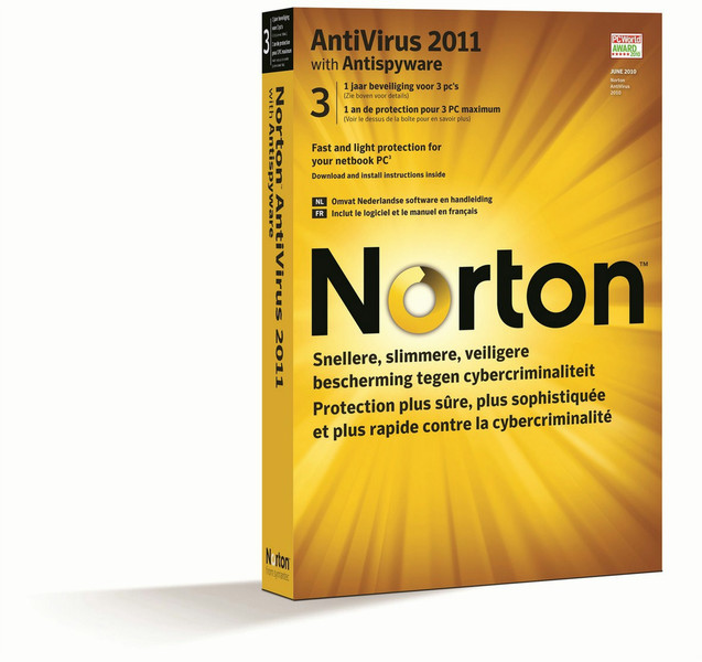 Symantec Norton AntiVirus 2011, UPG 5пользов. 1лет DUT,FRE