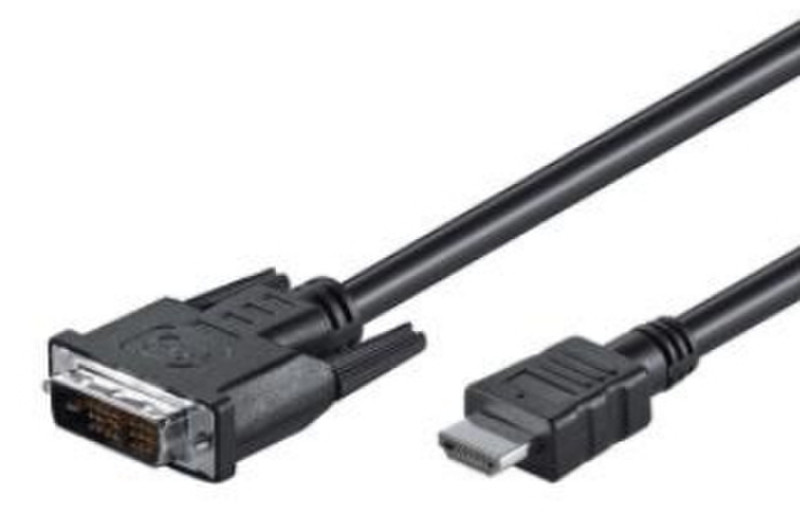 M-Cab HDMI/DVI-D cable 2m black 2м HDMI DVI-D Черный
