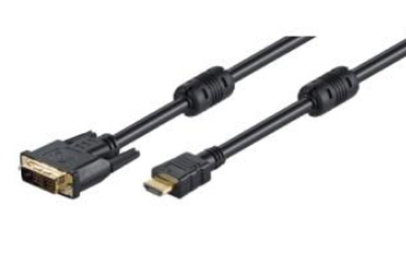 M-Cab HDMI/DVI-D cable 3m black 3м HDMI DVI-D Черный