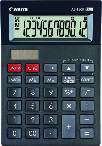 Canon AS-120R Настольный Display calculator Черный, Серый